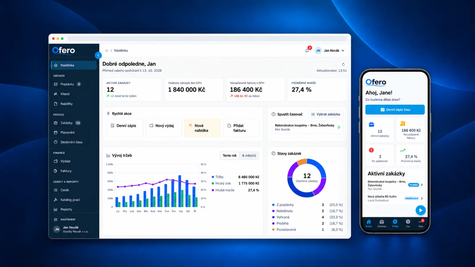 Ofero – CRM pro řemeslníky